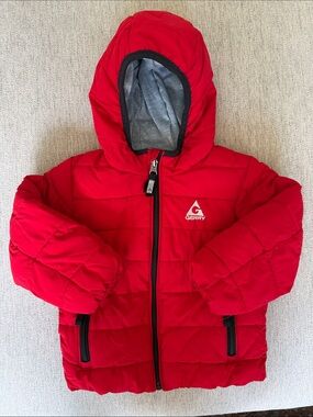 Gerry Weber Red Hooded Puffer Coat